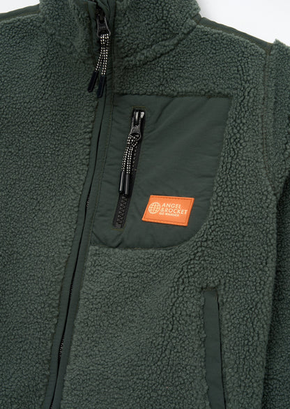 Aaron Zip Through Sherpa Fleece