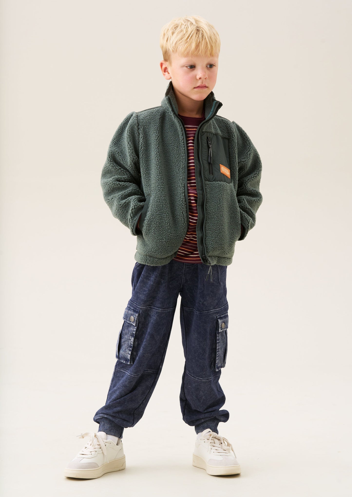 Aaron Zip Through Sherpa Fleece