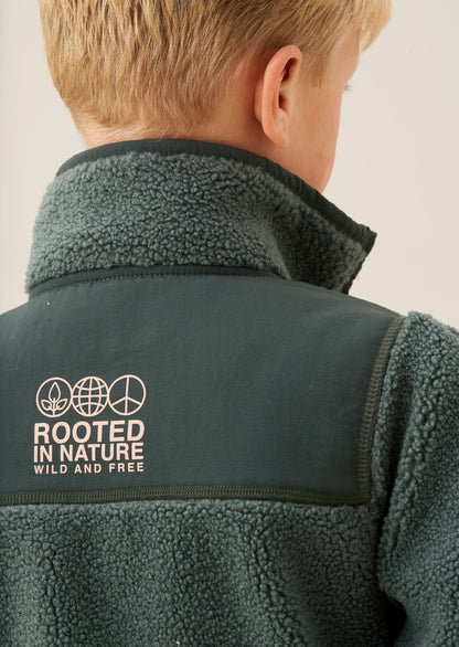 Aaron Zip Through Sherpa Fleece