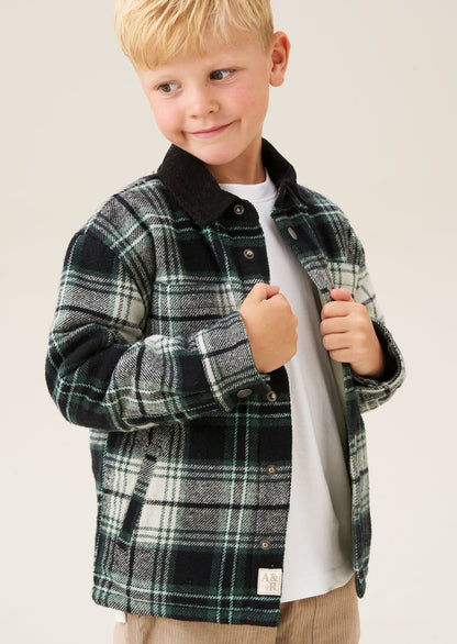 Everett Plaid Padded Shacket