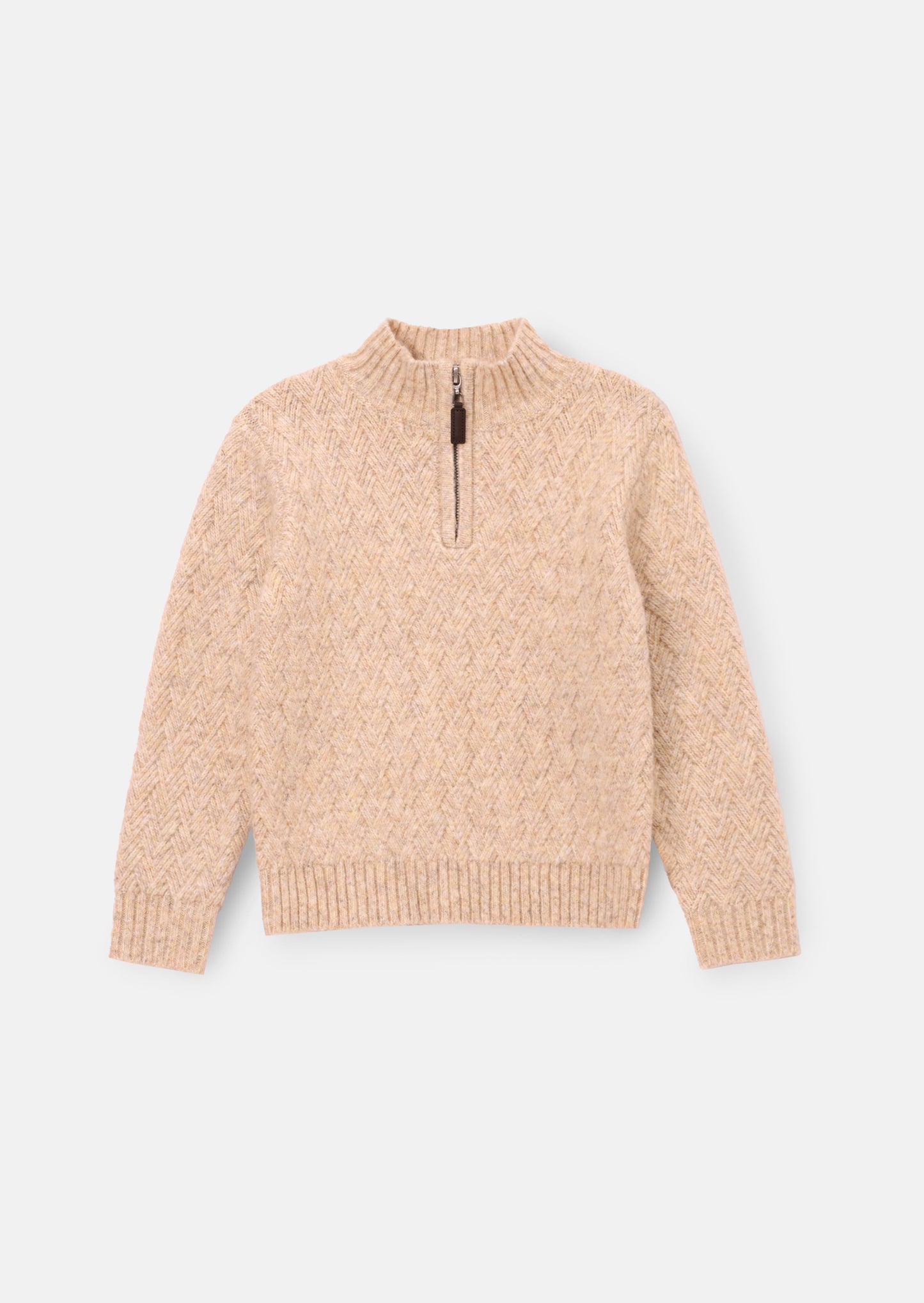 Connor Cable Knit Zip Neck