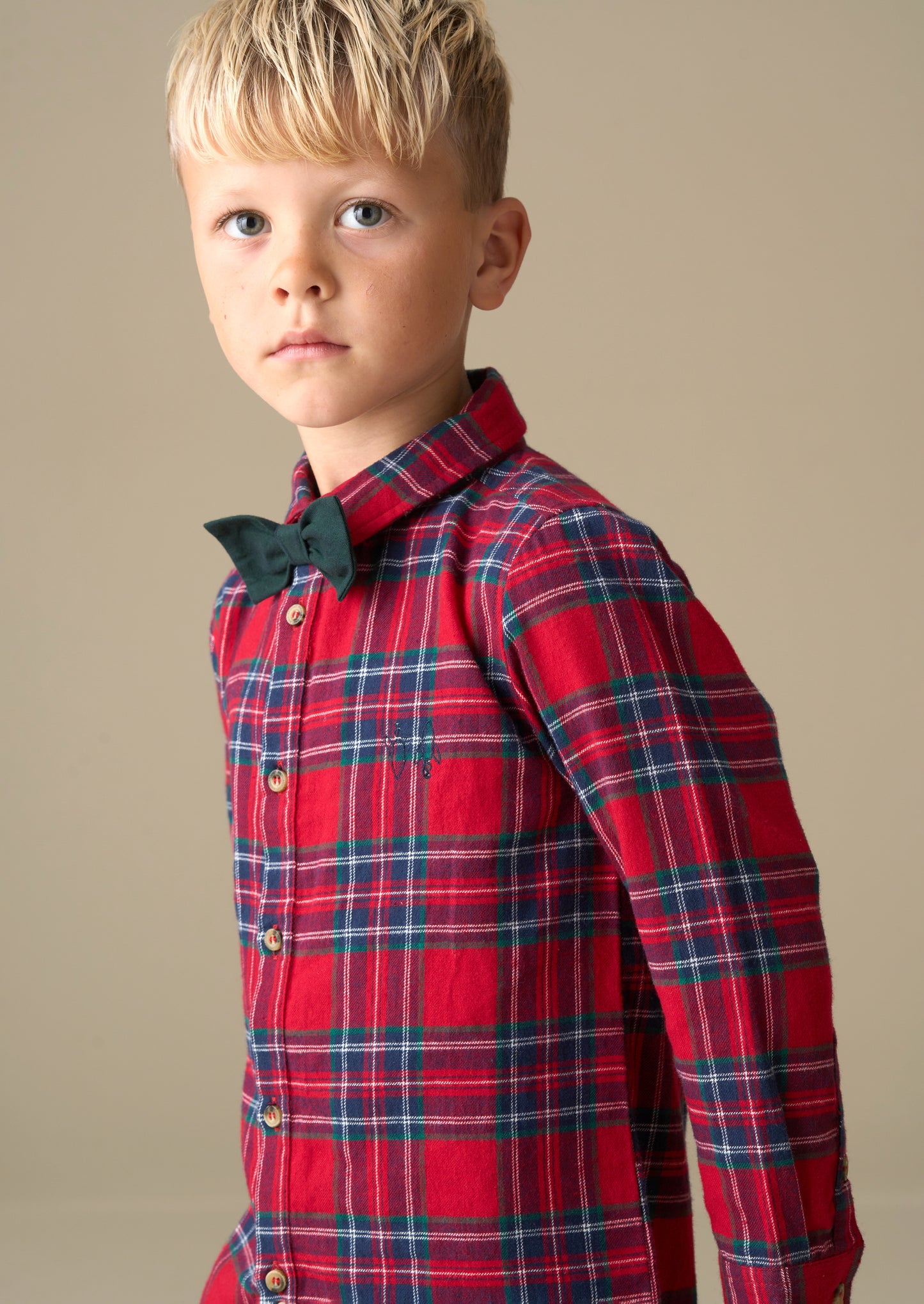 Camden Brushed Shirt with Bow Tie