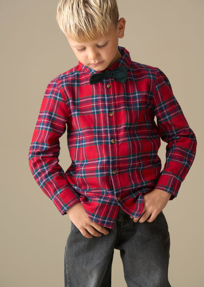 Camden Brushed Shirt with Bow Tie