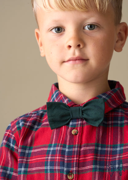 Camden Brushed Shirt with Bow Tie