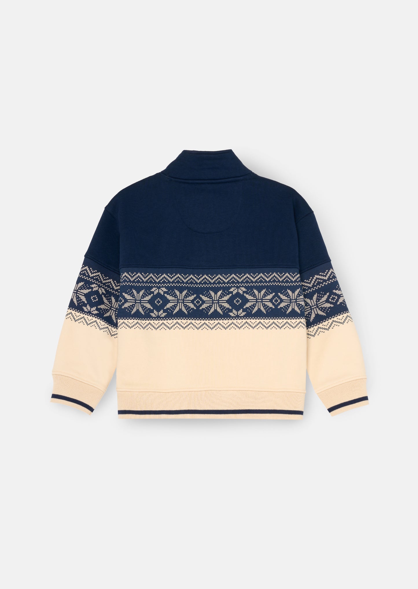 Ayden Zip Neck Fairisle Sweat