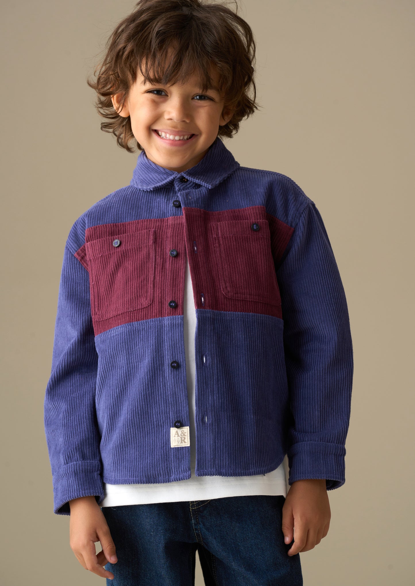 Andres Panel Cord Over Shirt