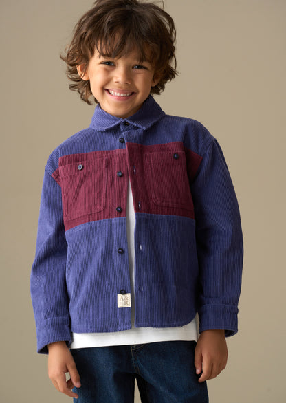 Andres Panel Cord Over Shirt