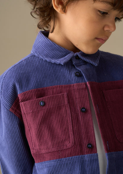 Andres Panel Cord Over Shirt