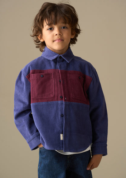 Andres Panel Cord Over Shirt