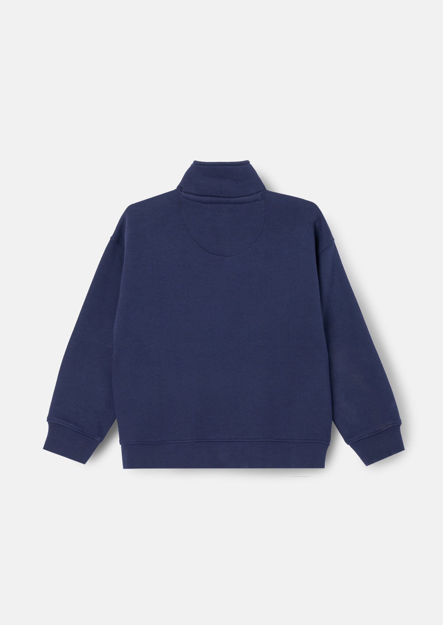 Griffin Zip Neck Cut And Sew Sweatshirt