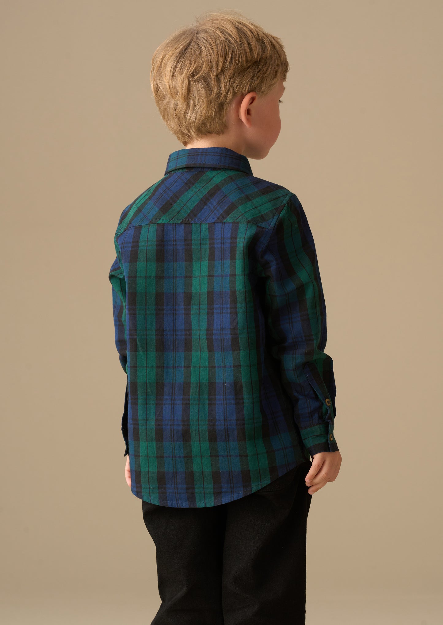 Abel Plaid Shirt With Bow Tie