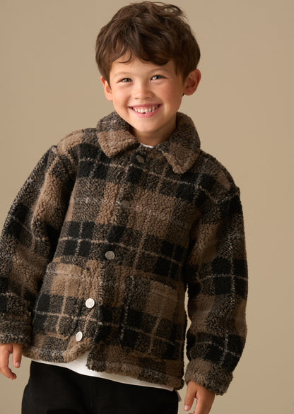 Braxton Polar Fleece Plaid Shacket