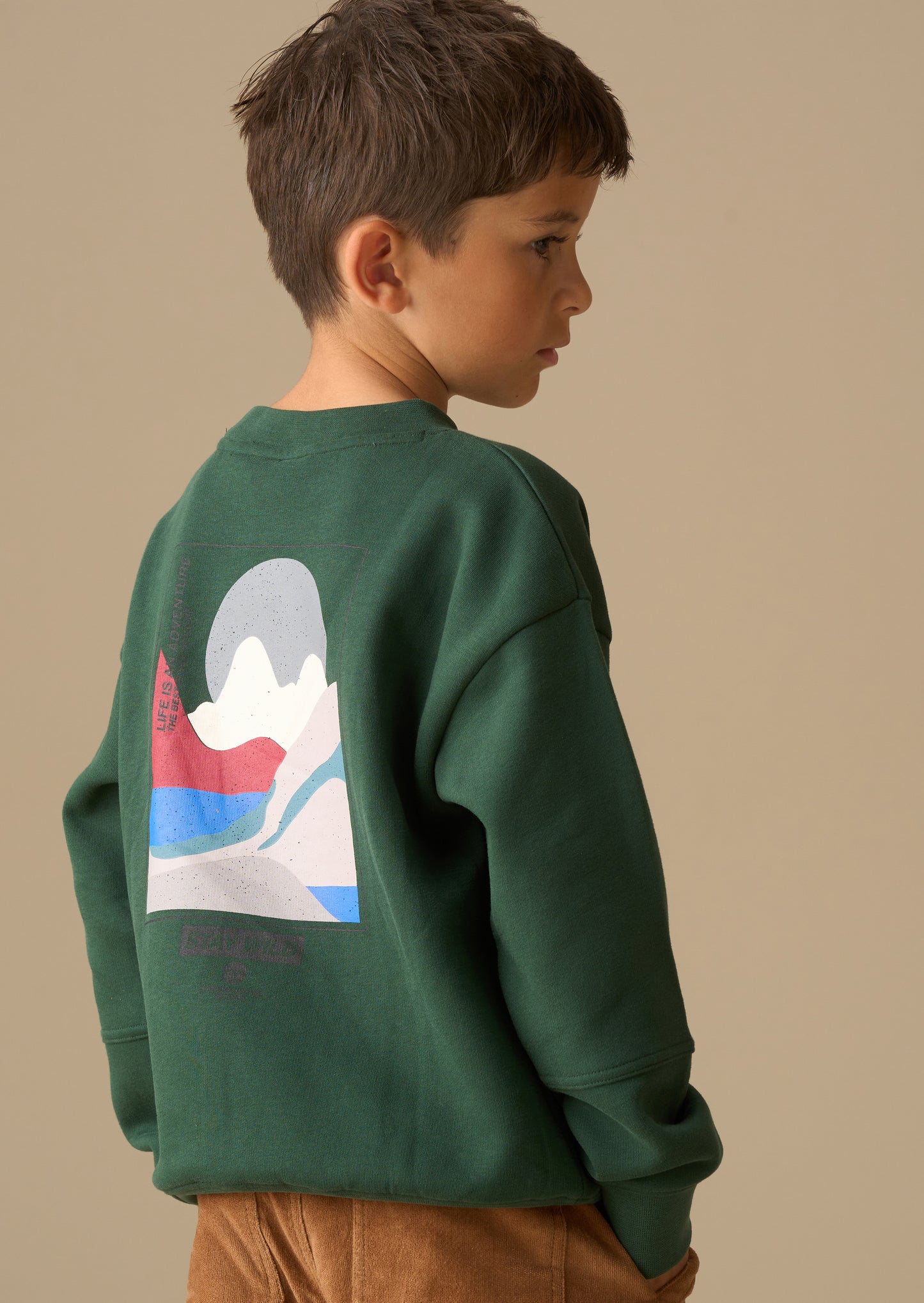 Kaiden Placement Print Sweatshirt