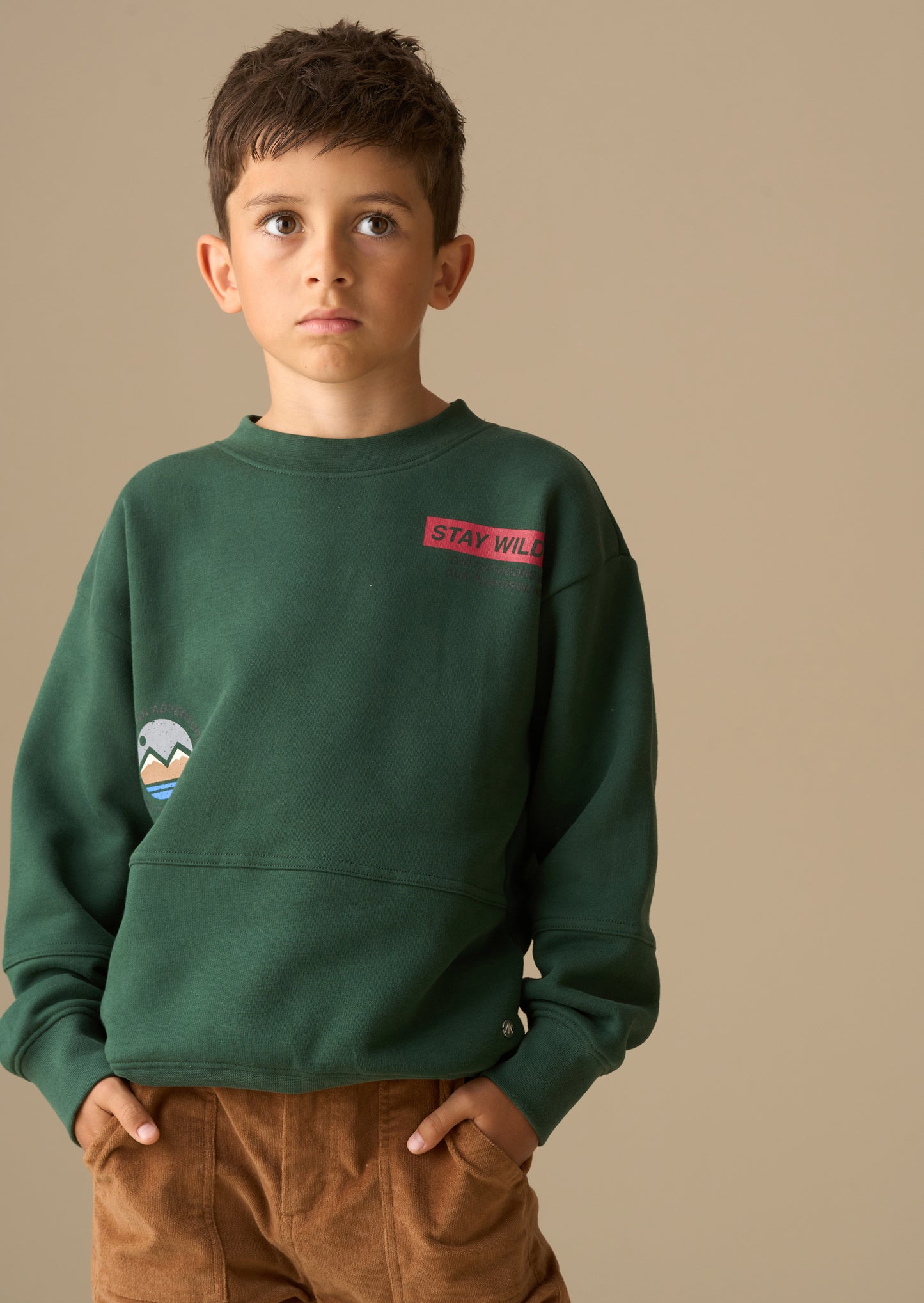 Kaiden Placement Print Sweatshirt