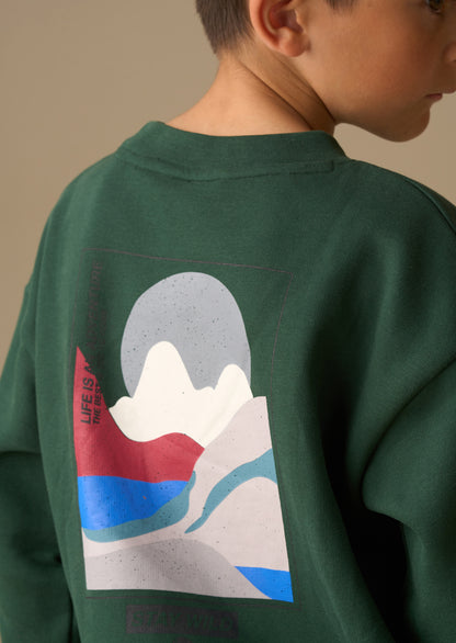 Kaiden Placement Print Sweatshirt