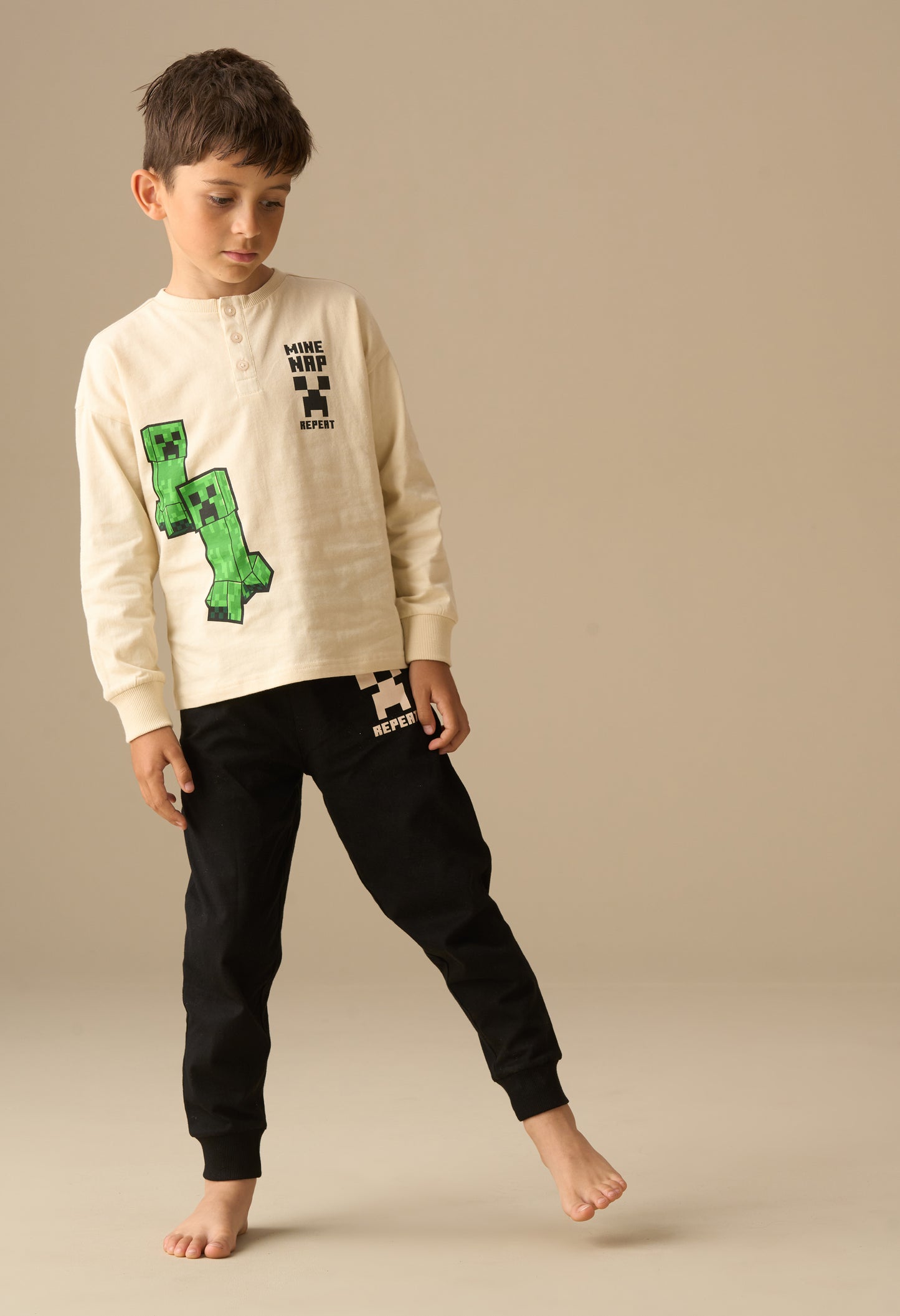 Minecraft Henley Pyjamas