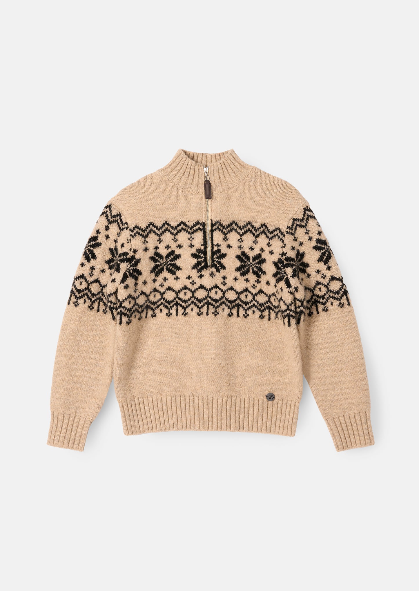 Oakley Stone Fairisle Zip Neck