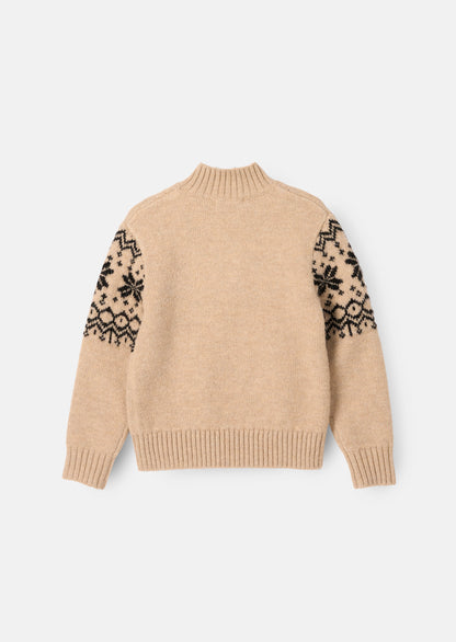 Oakley Stone Fairisle Zip Neck