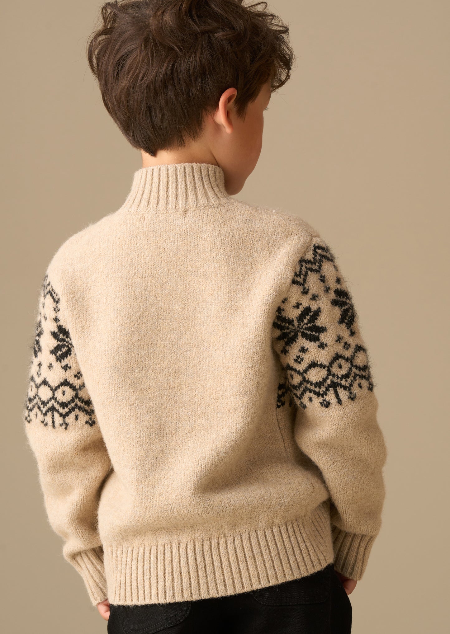 Oakley Stone Fairisle Zip Neck