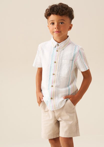 Cole Seersucker Stripe Shirt