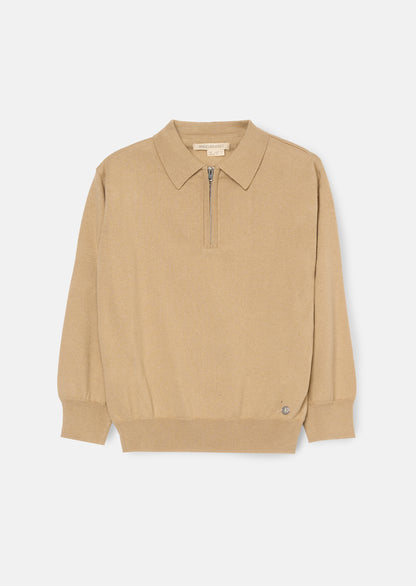 Carter Zip Collar Knitted Jumper