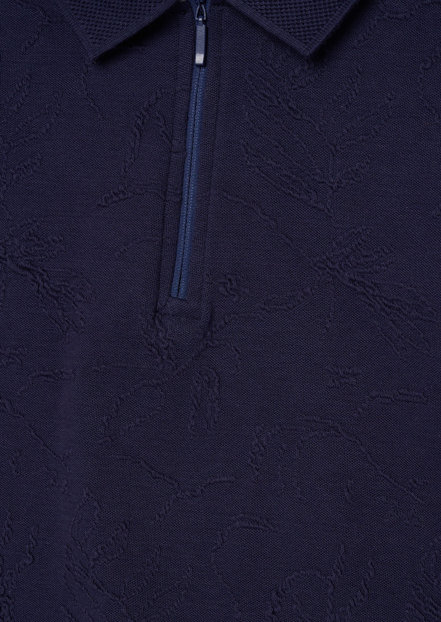 Greyson Jacquard Zip Polo