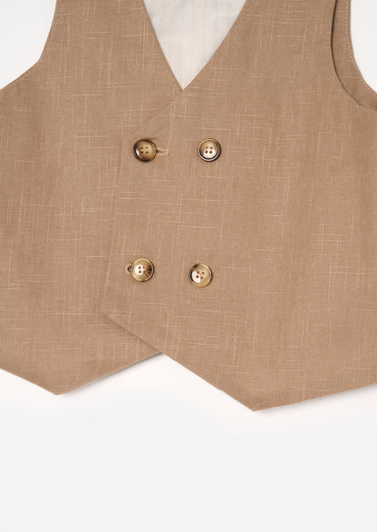 Chester Double Breasted Waistcoat And Shirt Set