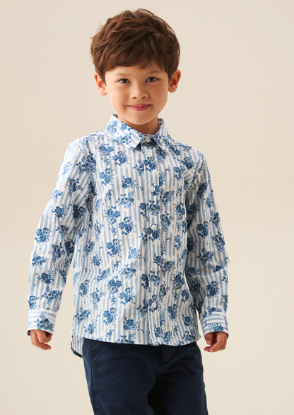 Ollie Stripe Floral Shirt