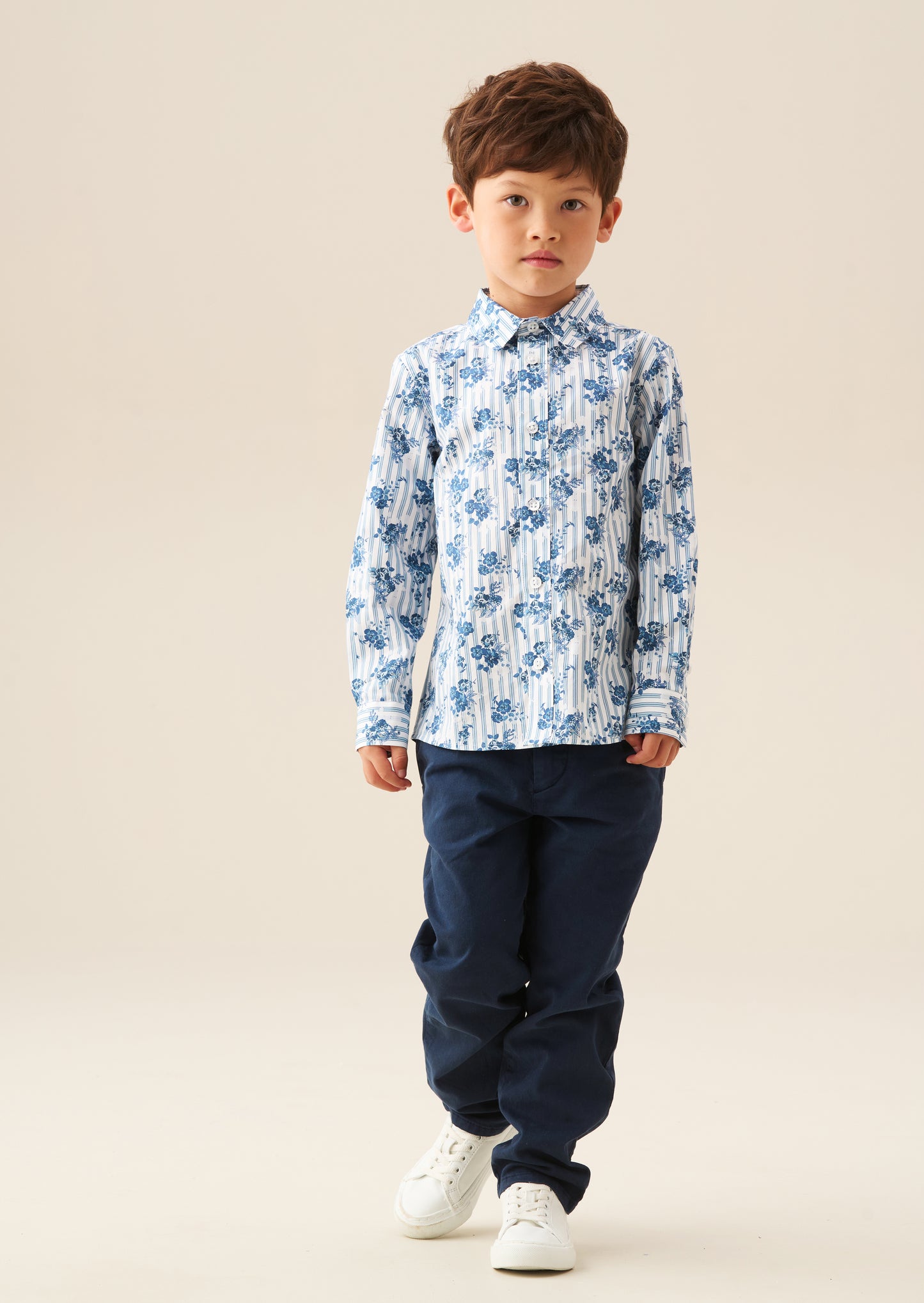 Ollie Stripe Floral Shirt