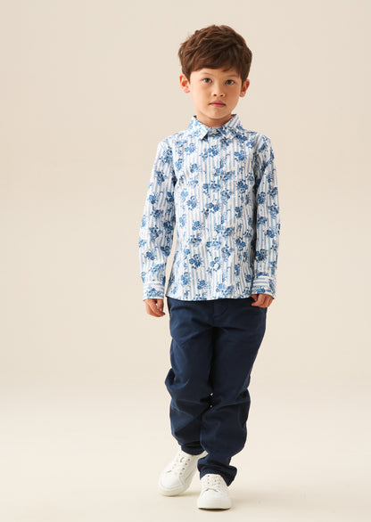 Ollie Stripe Floral Shirt
