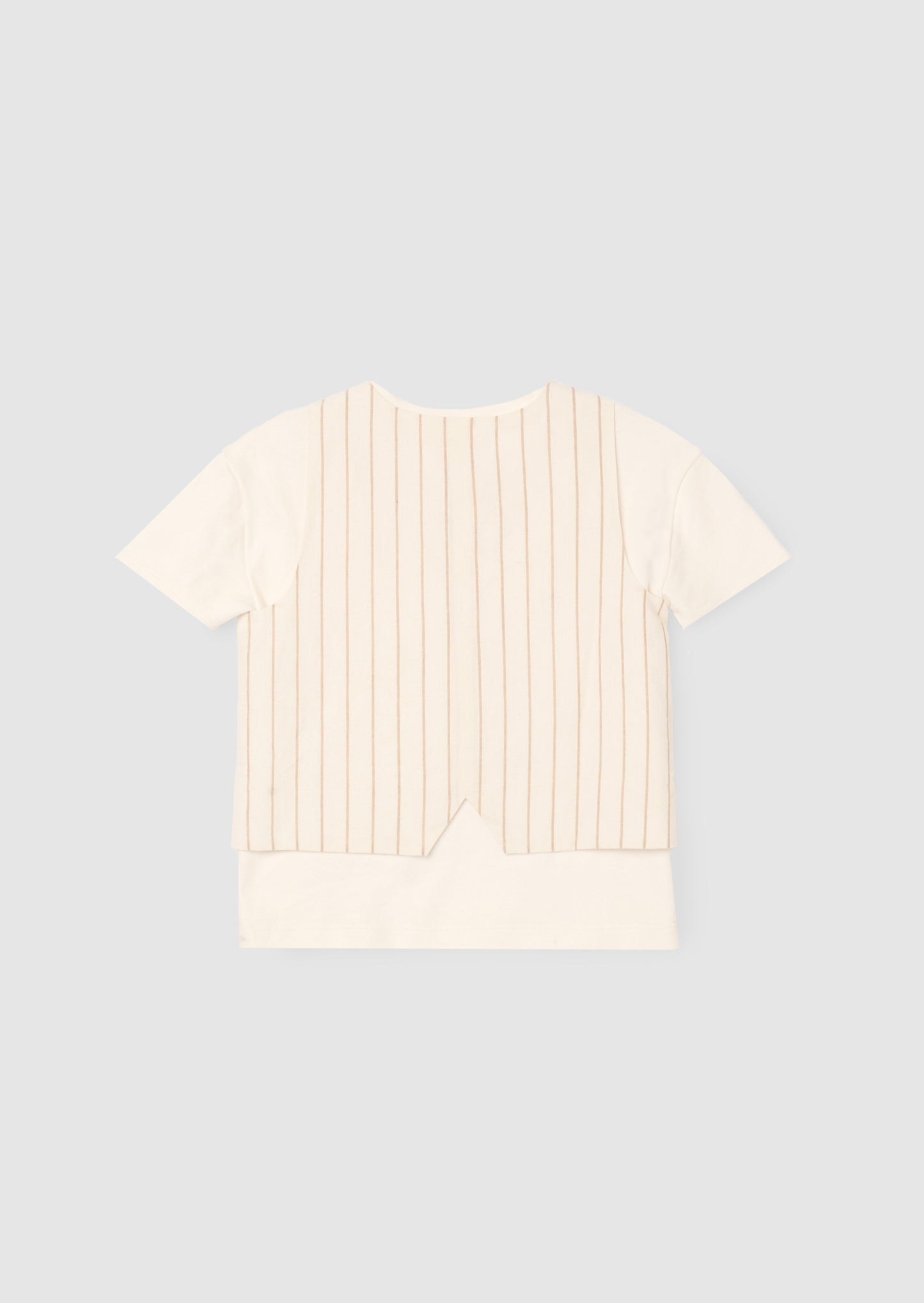 Jake Double Breasted Stripe Waistcoat And T Shirt Set