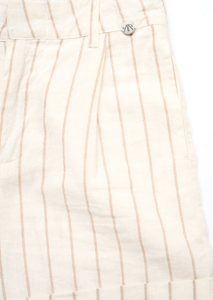 Jake Turn Up Stripe Suit Short