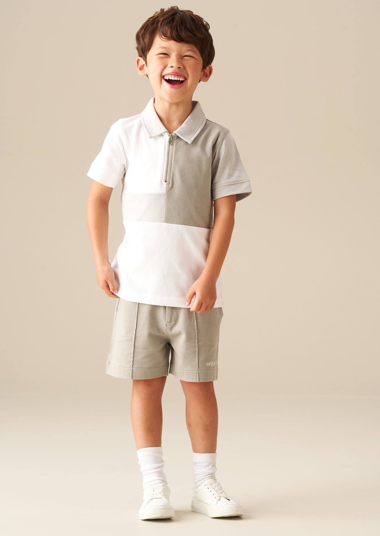 Xander Colour Block Zip Polo