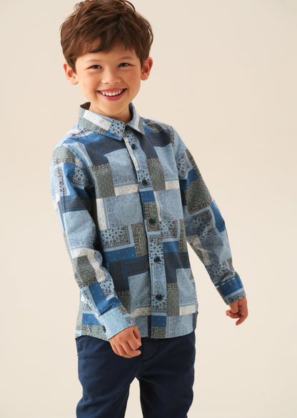 Bodhi Printed Chambray Shirt