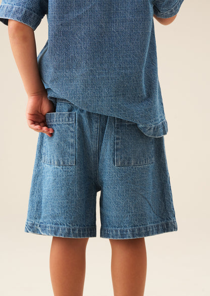 Max Jacquard Denim Short