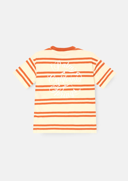 Theo Stripe Textured T Shirt