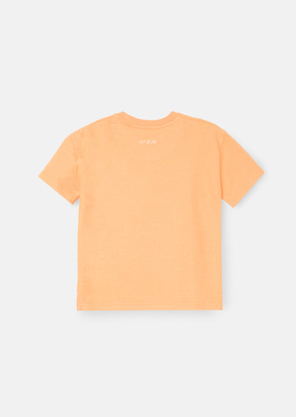 Parker Orange Textured T Shirt