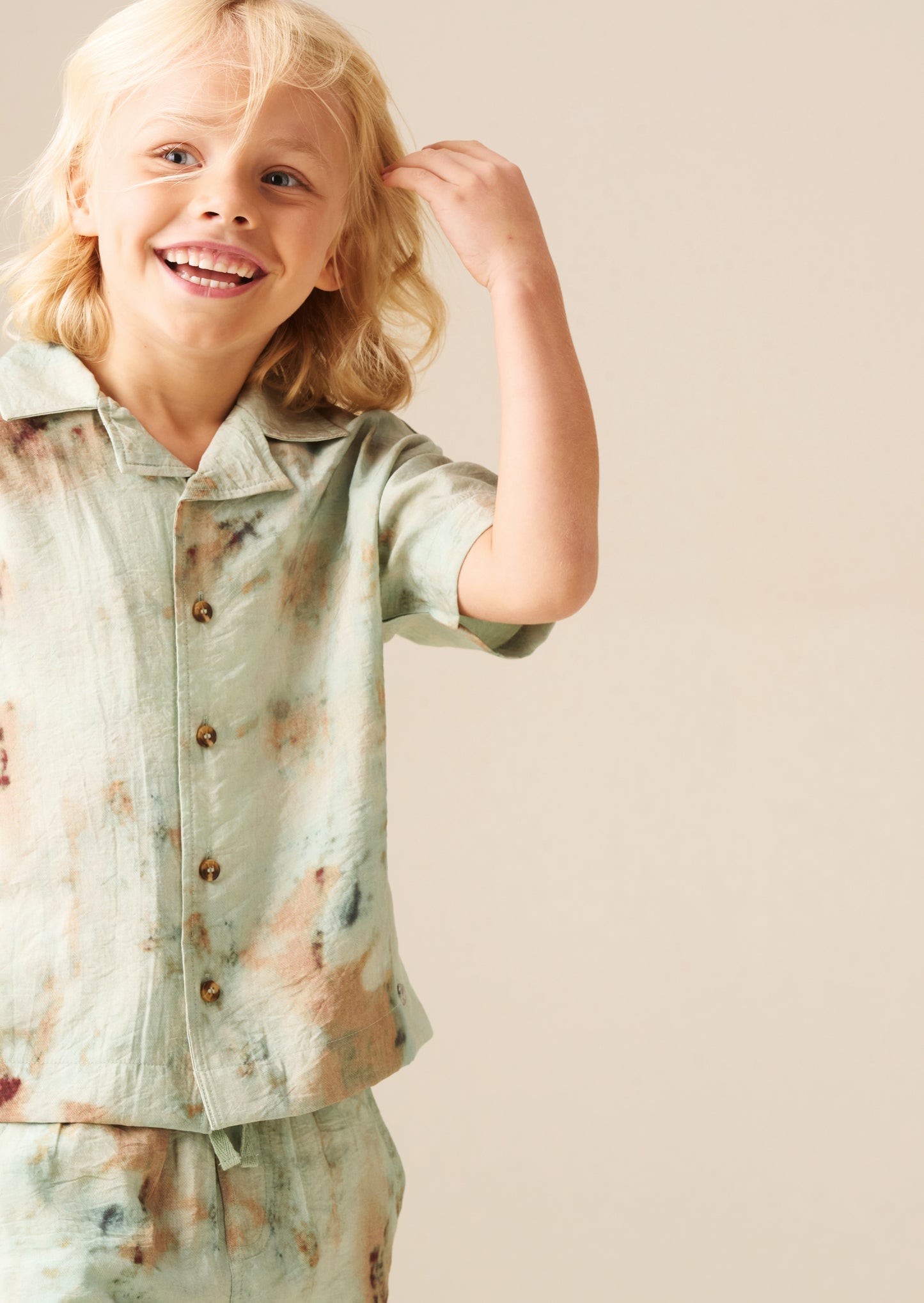 Teddy Tie Dye Print Shirt