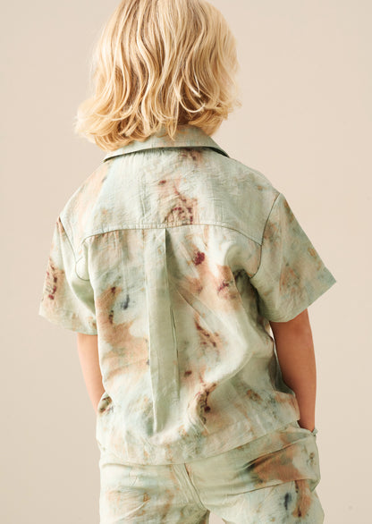 Teddy Tie Dye Print Shirt