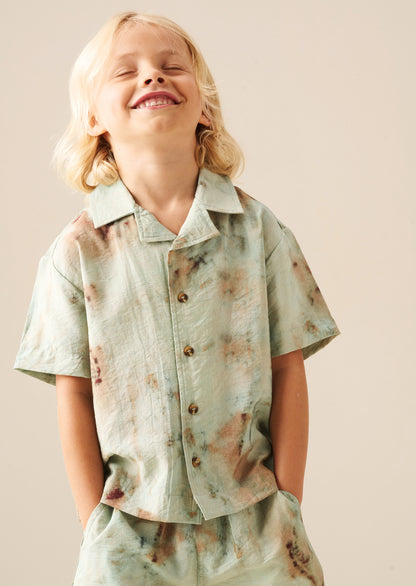 Teddy Tie Dye Print Shirt
