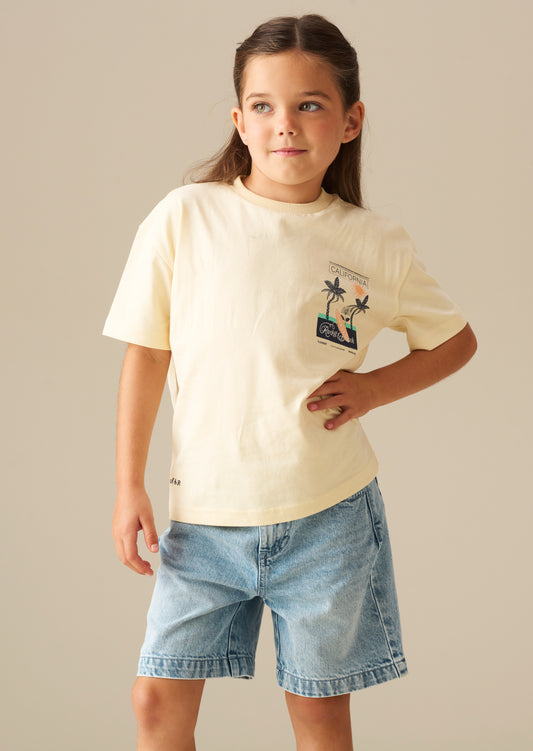 Remi Palm Scene Back Graphic T Shirt