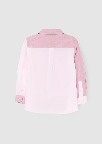 Chase Cut & Sew Pastel LS T Shirt