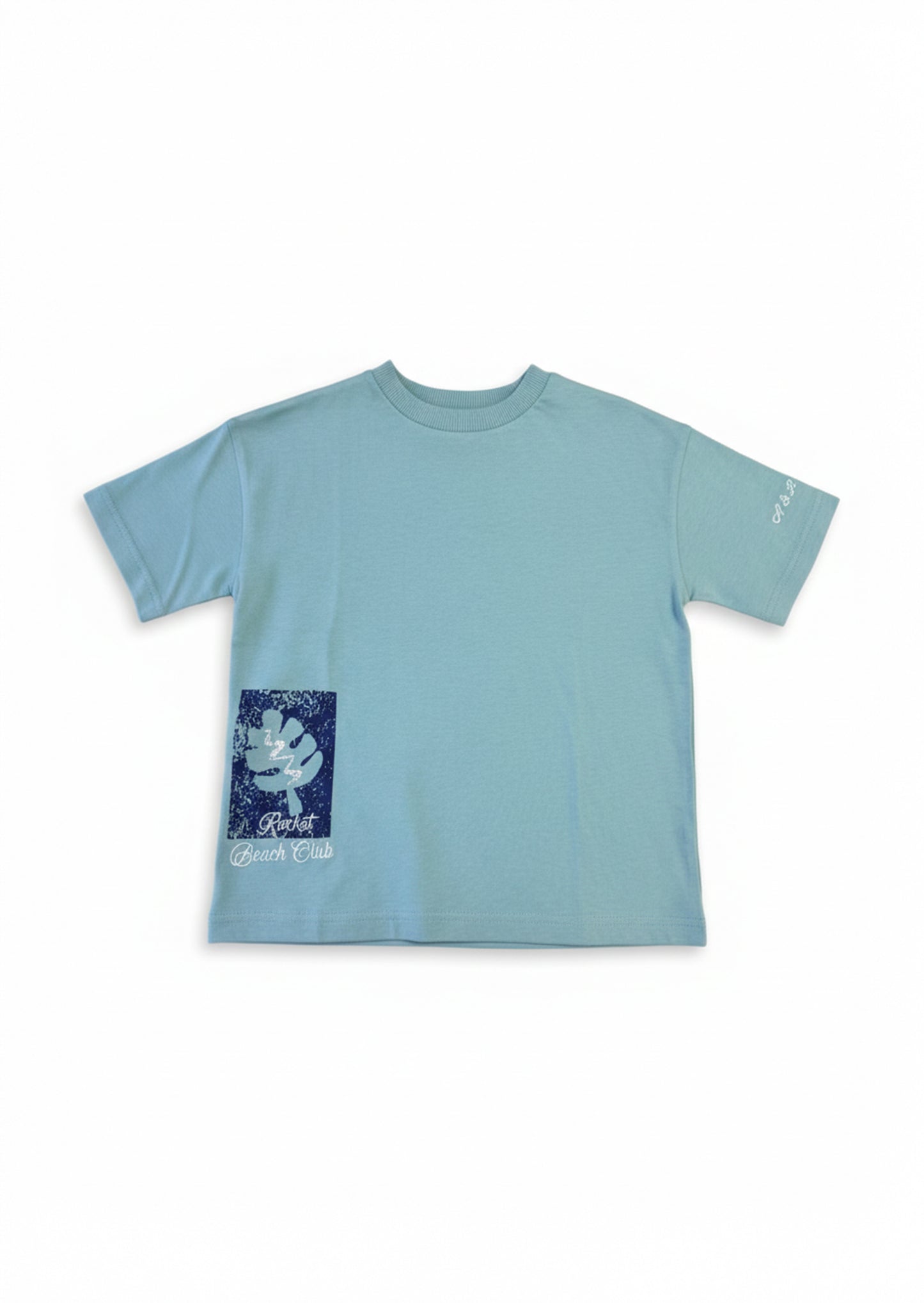 Logan Teal Graphic Back T Shirt