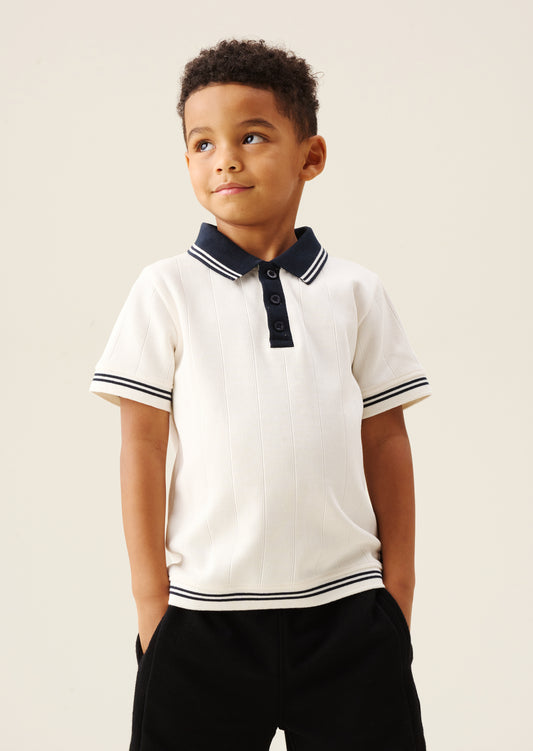 Oakley Rib Navy Contrast Polo