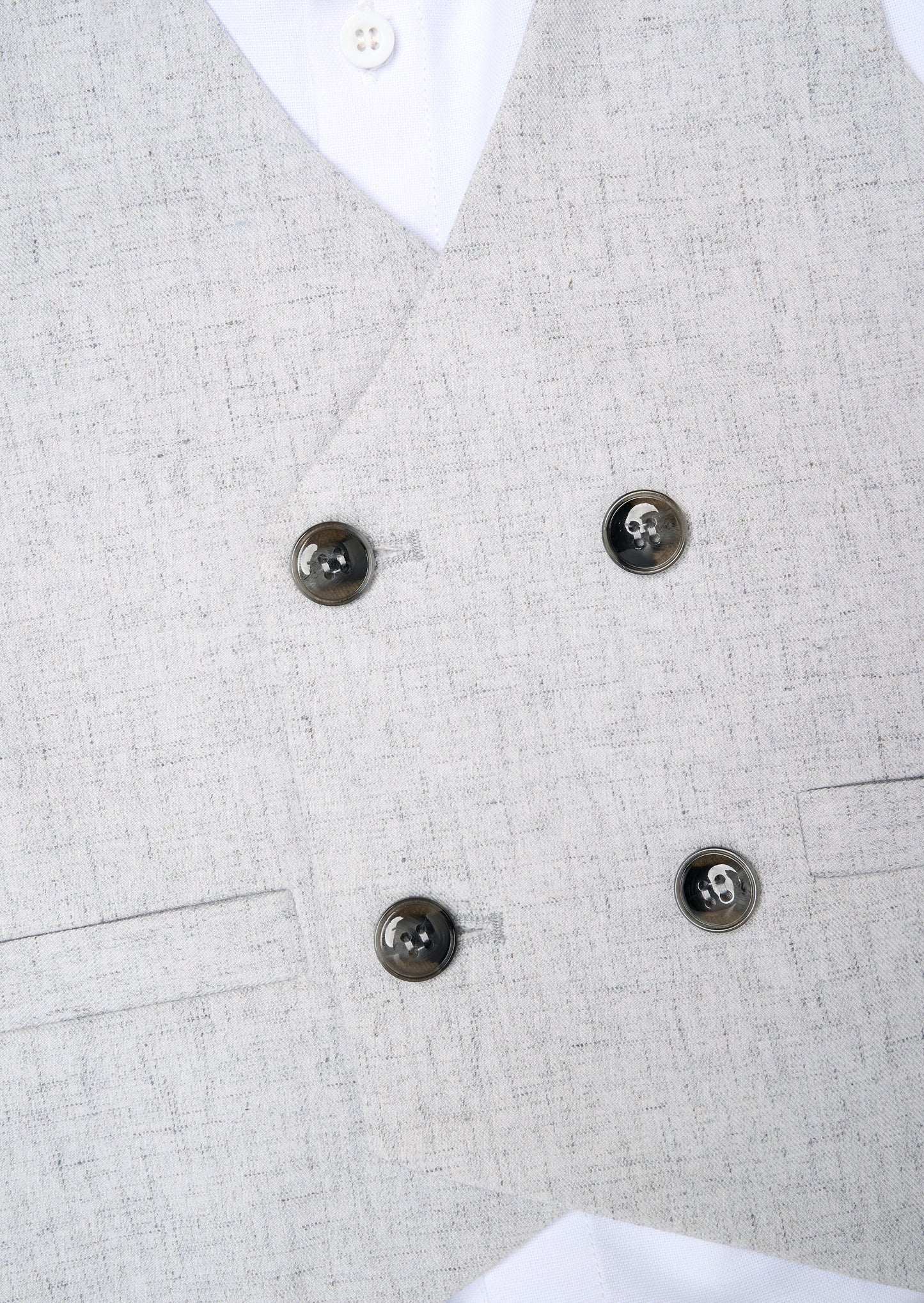 Luca Melange Waistcoat and Shirt Set