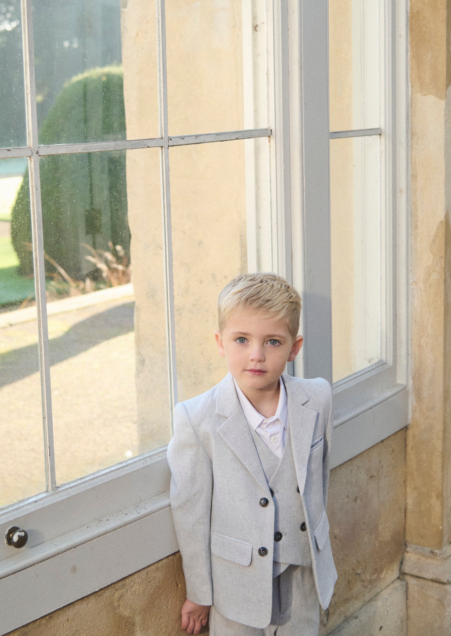 Luca Melange Waistcoat and Shirt Set