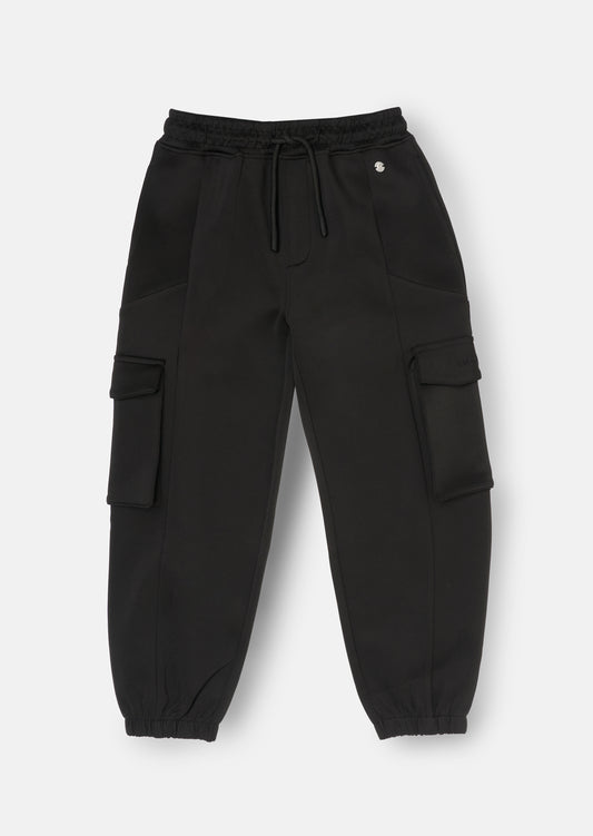 Frank Black Panelled Jogger