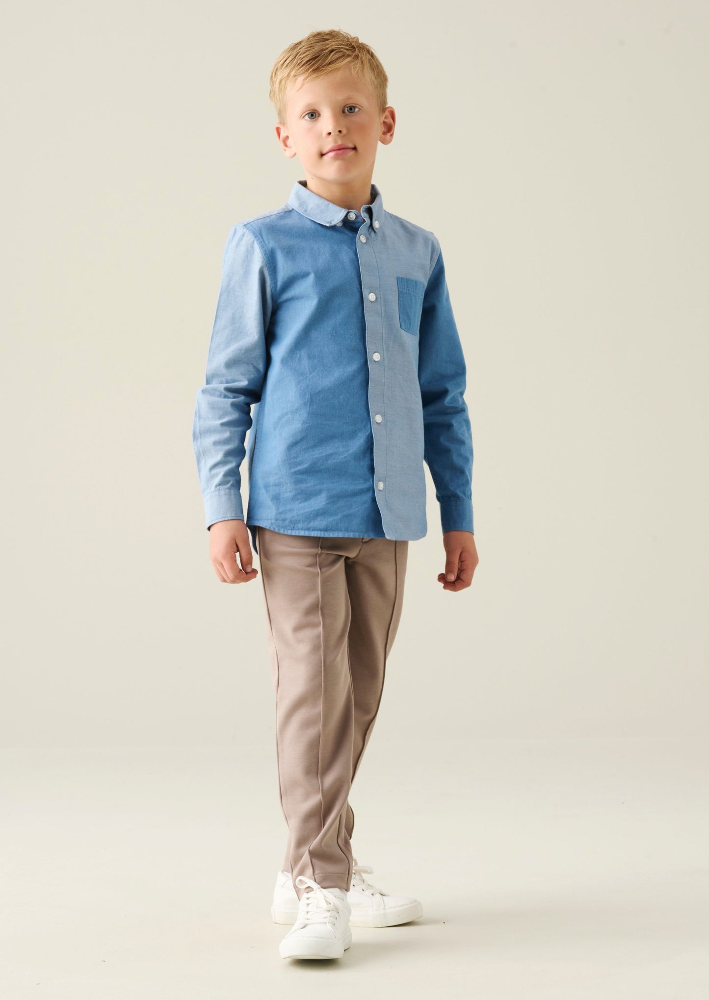 Jude Cut & Sew Chambray Shirt