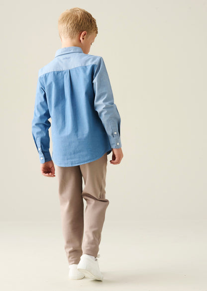 Jude Cut & Sew Chambray Shirt
