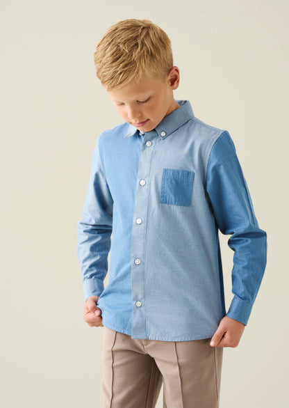 Jude Cut & Sew Chambray Shirt